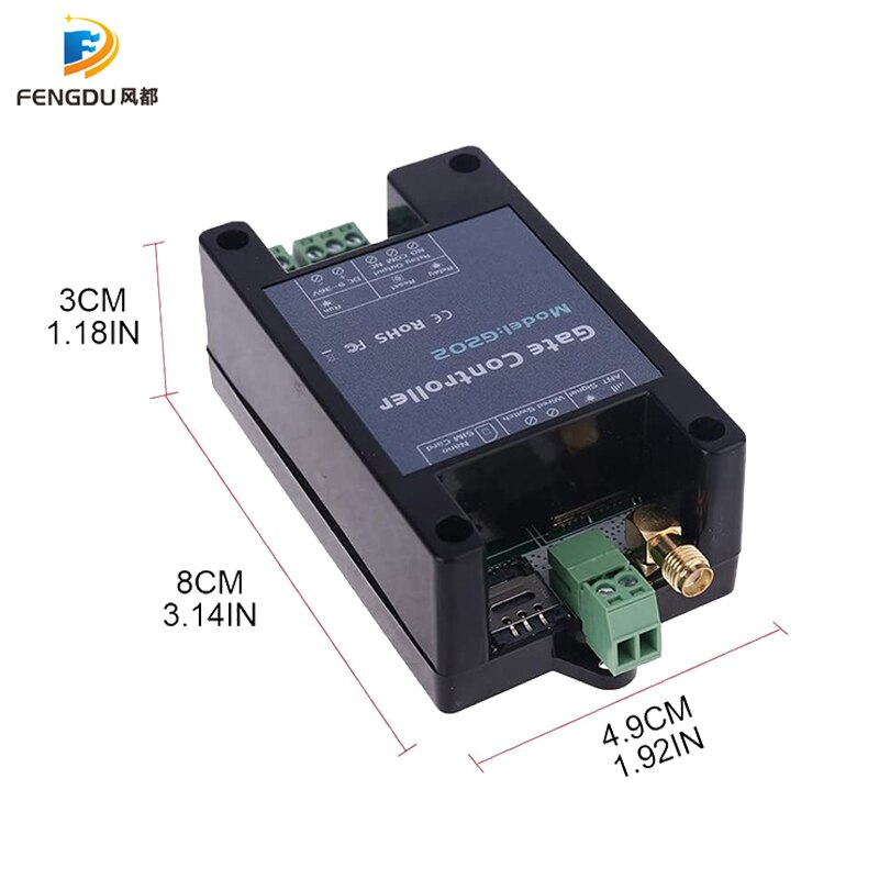 Garage Door Opener GSM Gate Remote Control G202 SMS Single Relay Switch For Sliding Swing Garage Gate Replace RTU5024