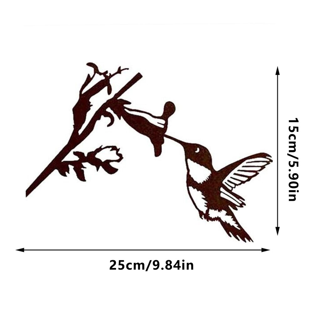 Verkoop Mode Metalen Boom Yard Art Boom Vogel Animal Art Tuin Rvs Art Metalen Vogel Huis Tuin Decoratie: 02