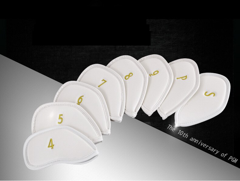 Golf Headcover Golf Iron Head Covers with Magnetic Closure PU Romaro Golf Irons Set Covers for Man Women