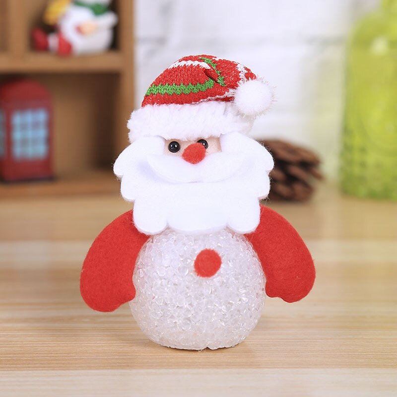 Christmas LED Snowman Light Home Ornaments Xmas Tree Hanging Decoration: White