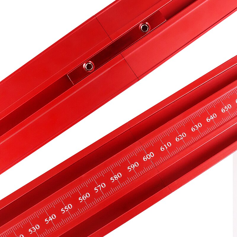 Track Saw Rail Parallel Guide Rail 300-1800mm Aluminium Alloy T-track Slot Woodworking Auxiliary Track