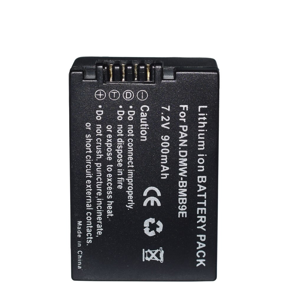 2x DMW-BMB9 BMB9GK BMB9PP Battery for Panasonic Lumix DC-FZ82 DCFZ80 DCFZ82