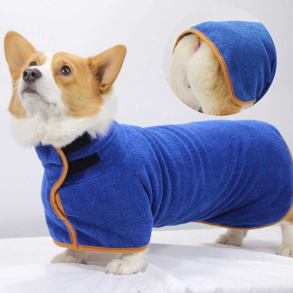 Haustier Hund Bademantel Schlecht Handtuch Klett Einstellbare 365 Mikrofaser Super Saugfähigen Schnell Trocknende Weichen Labrador Mantel für Welpen Hunde XS-XL