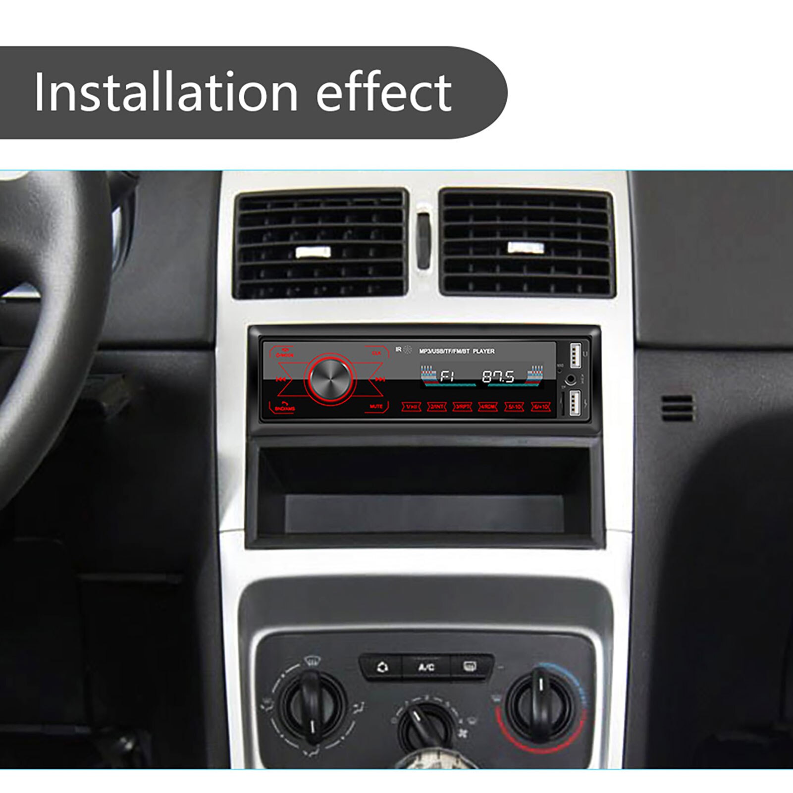 1 DIN Car Radio Bluetooth Autoradio Car Stereo Radio FM Aux Input Receiver SD USB MP3 Player Auto Radio Car Multimedia Player