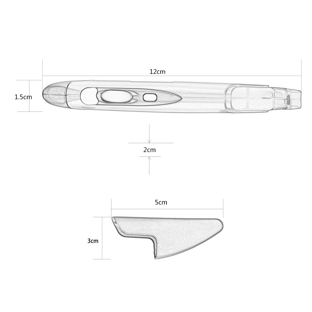 Mini 2.4 ghz trådløs optisk pen mus justerbar 500/1000 dpi til pc android computer pen mus