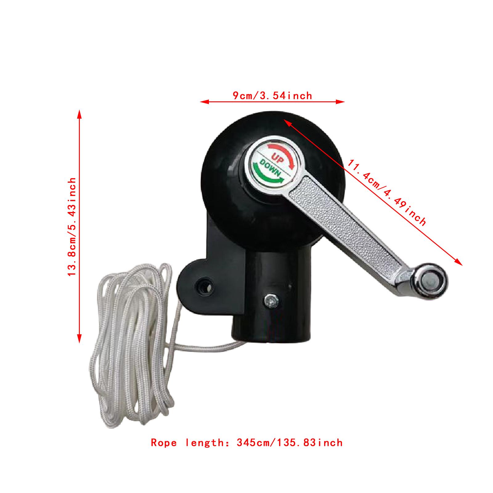 Kľučka na slnečník s lanom, náhradné diely na vonkajší slnečník na terasu, záhradu, nádvorie, plážové slnečníky