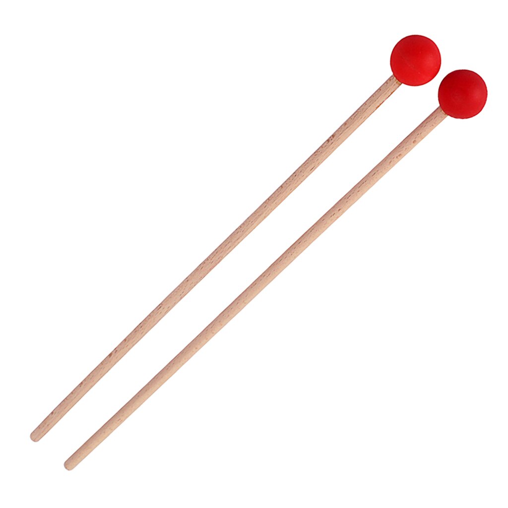 Drum Hamers Drumsticks Comfort Handvat Voor Drum Instrument Accessoires: Red