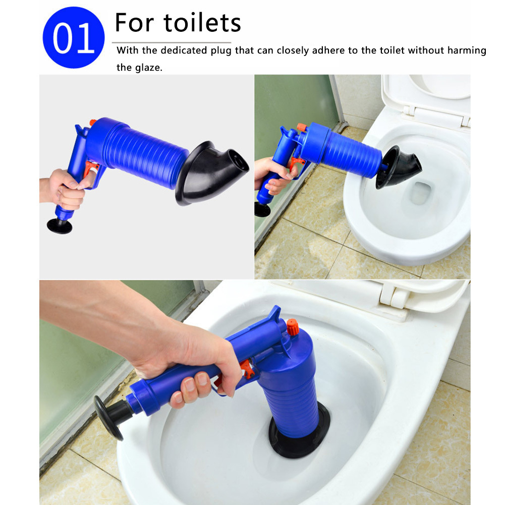 Hogedruk luchtafvoerreiniger toiletten gereedschap reiniger rioolfilter gootsteenbuis baggerzuiger haarverwijderaar keuken reinigingsset