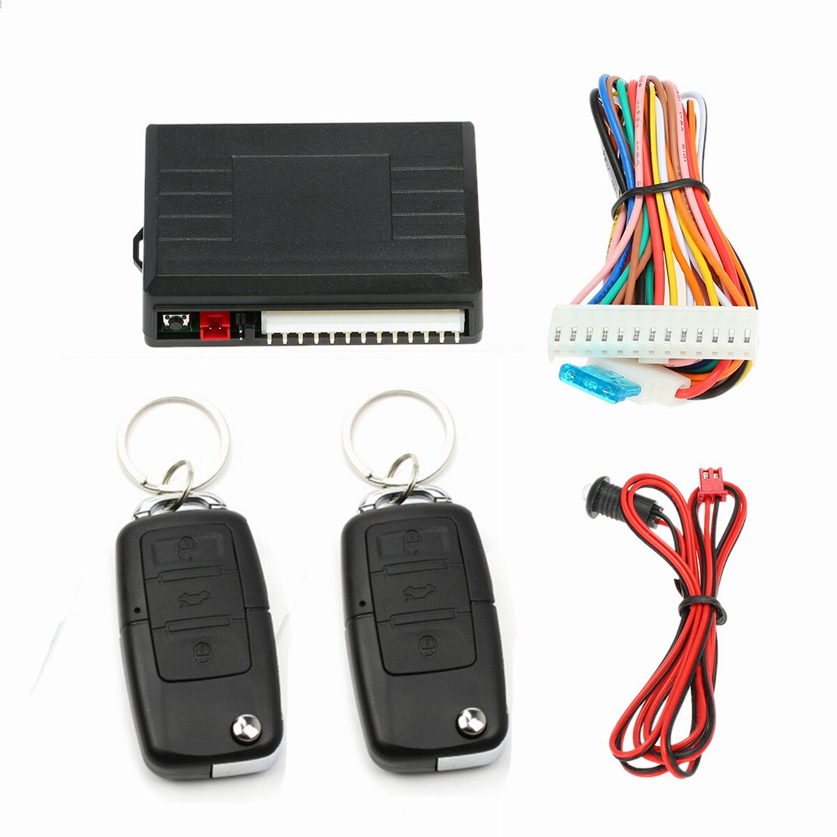 Universal auto alarmsystemer bil fjernbetjening centralsæt dørlås låsning køretøj nøglefri adgangssystem med fjernbetjening