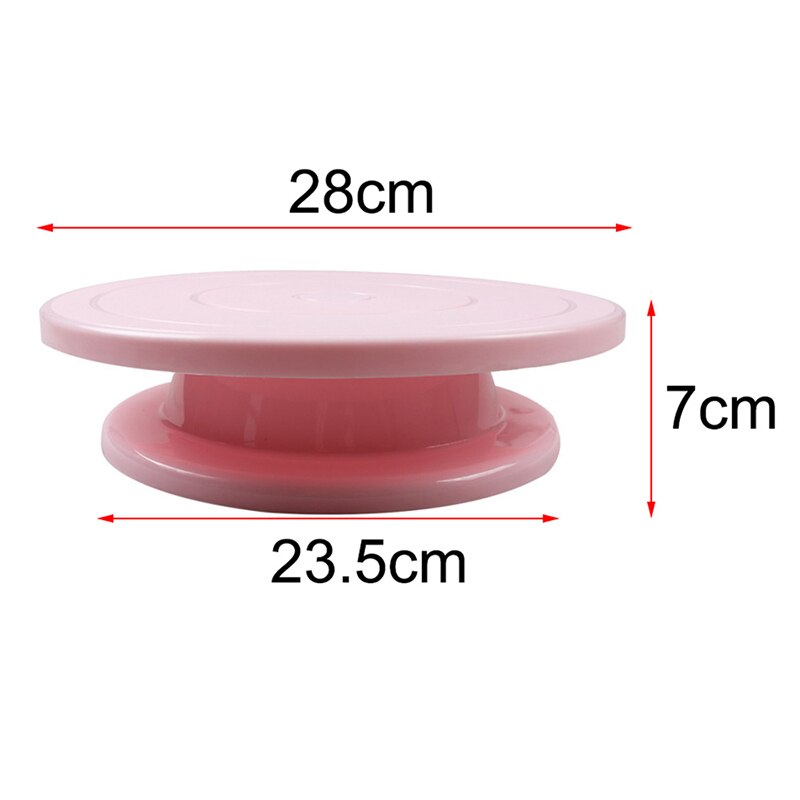11w plastikowa taca obrotowa robić tortu robić pieczenia gramofon robić pieczenia ciast biała różowa niebieska fioletowa obrotowa patera na ciasto z pudełkiem przyrząd robić pieczenia