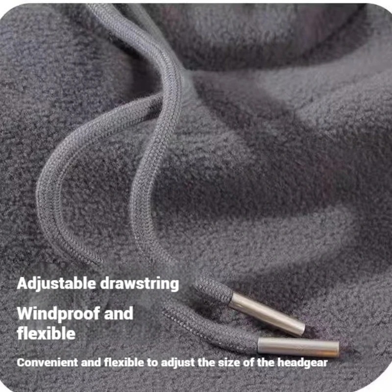 Winterwarme muts met masker en nekwarmer 3-in-1 winddichte bivakmuts voor mannen en vrouwen Gemaskerde hoed Fietsen Bescherming tegen koud weer