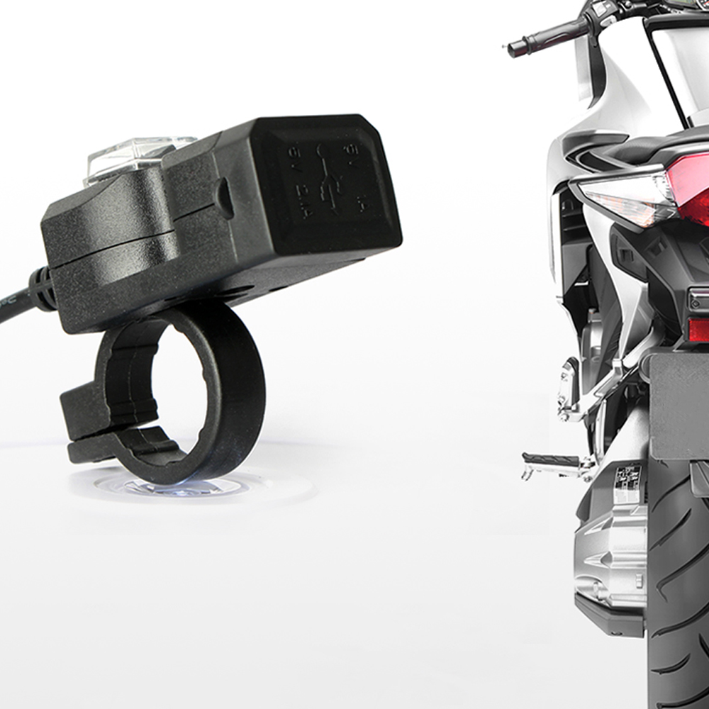 Dual USB Port 12-24 V/9-90 V Motorrad Lenker Ladegerät Adapter Netzteil Buchse für handy Handy Wasserdicht