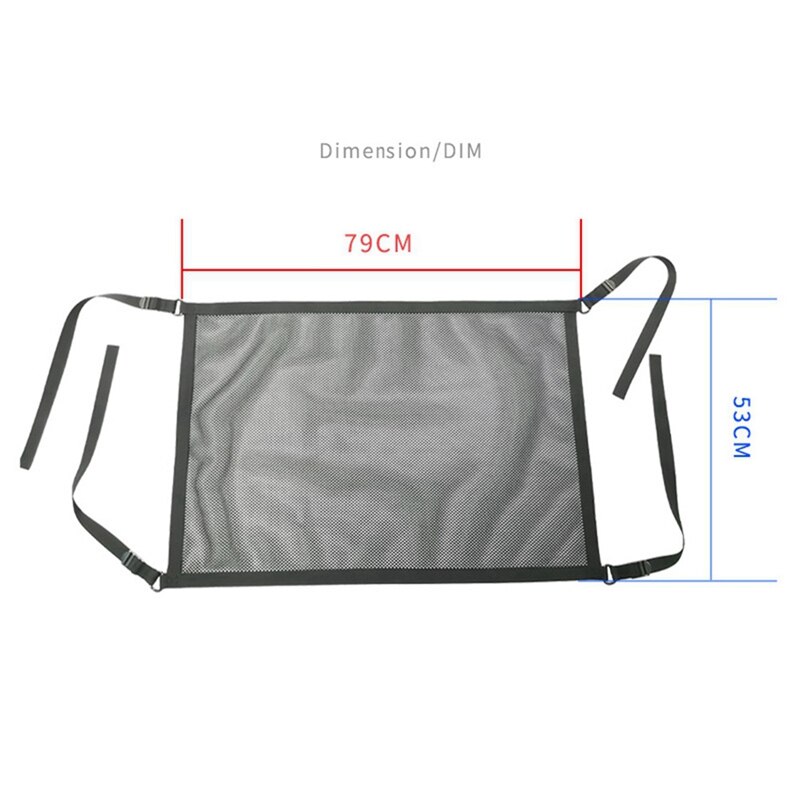 Car Ceiling Storage Net Pocket Universal Car Roof Interior Cargo Net Bag with Zipper Car Trunk Storage Nets Car Accessories