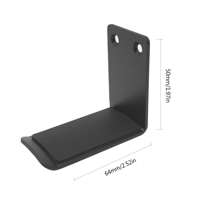 Aluminum Alloy Headphone Hanger Holder Wall Mount Headset Stand Desk Display Bracket Hanging Hook Earphone Rack: GRAY