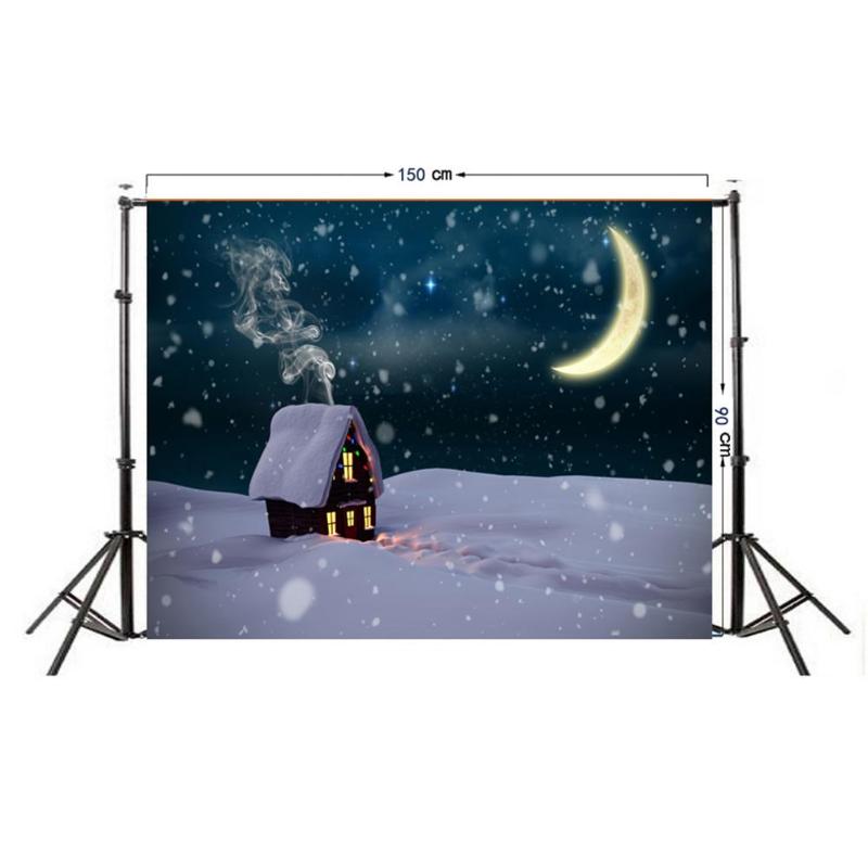 0.9 x 1.5m kerstachtergronddoek, fotodoek, realistisch/cartoon feestfotostudiostof, decoratie-accessoires: F