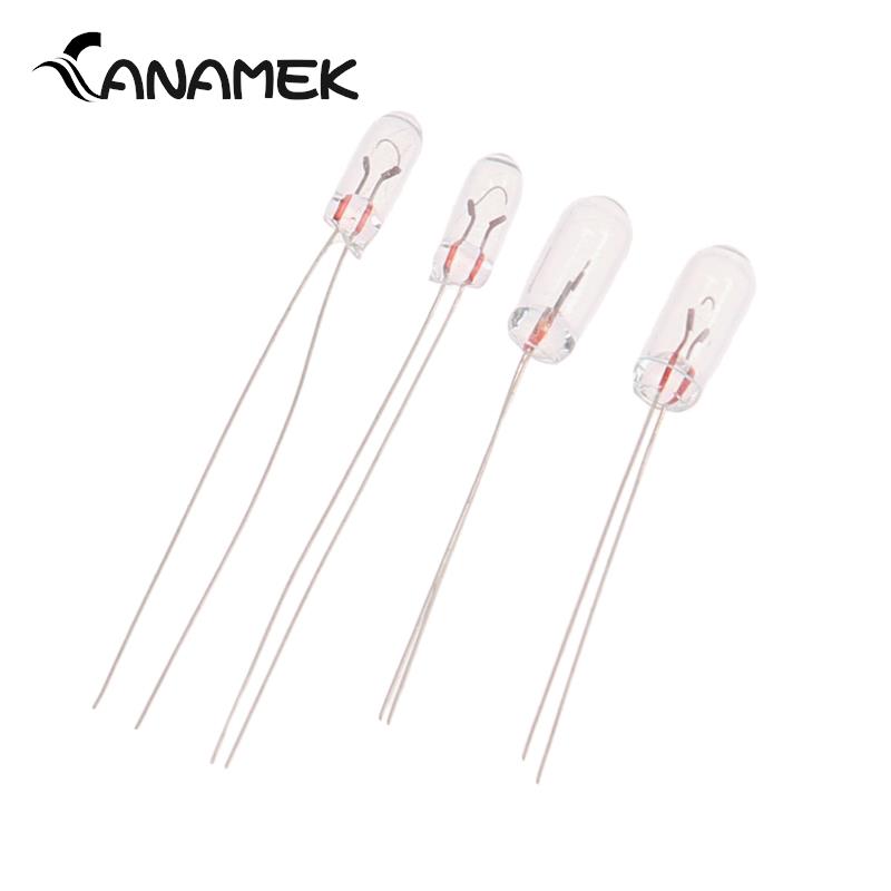 20 teile/los Miniatur 3/4mm 6V 12V Lampe Glühbirne Edison Glühlampen Filament Reis Miniatur Lampe