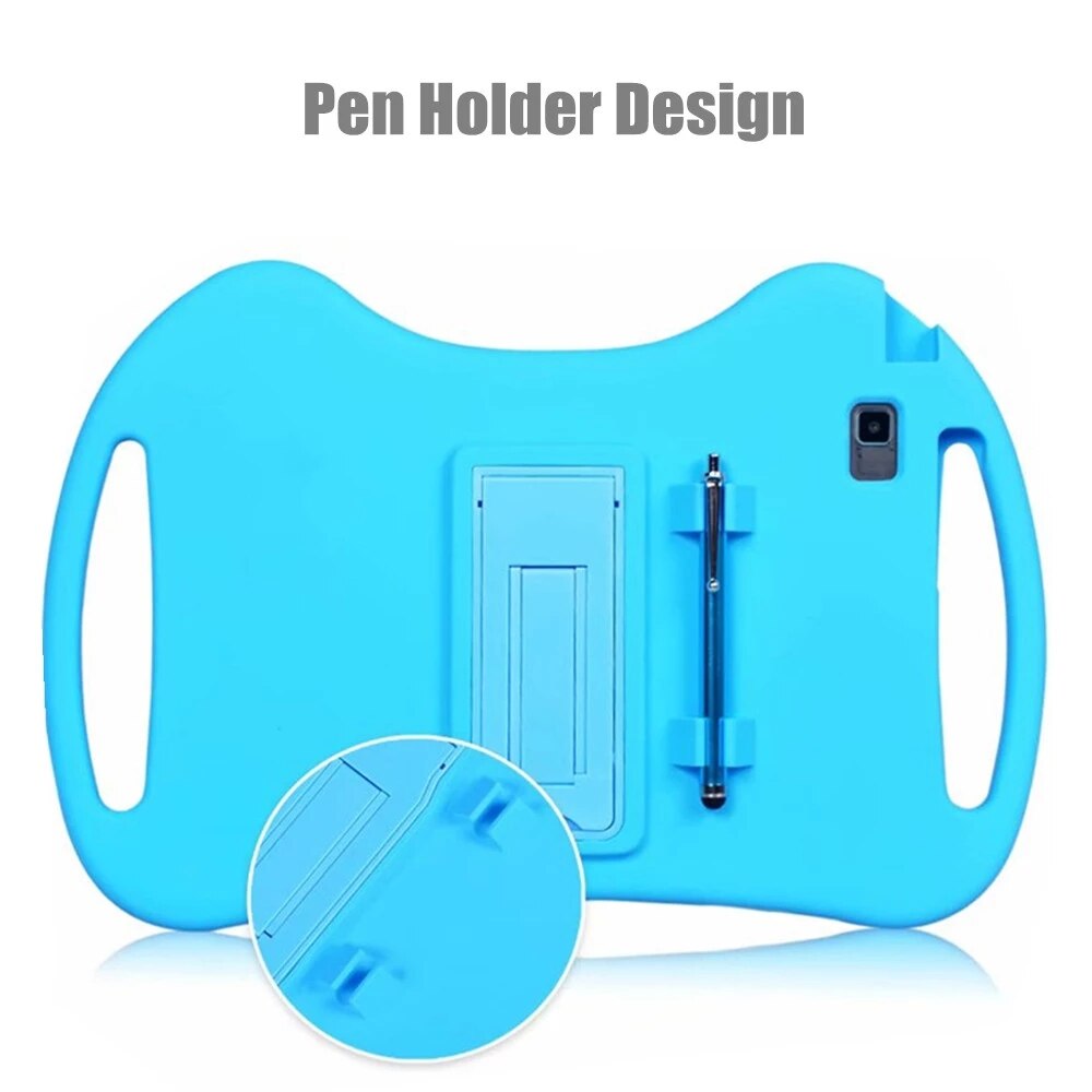 Silicon Case for Archos T101 4G (10.1") Tablet PC Funda Cover Adjustable Stand Free Stylus Pen