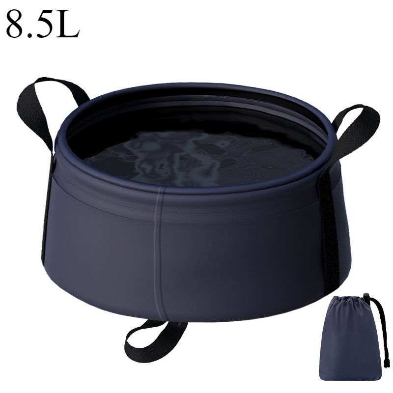 1pcs Portable Foldable Water Basin Travel Camping Shower Basin Facial Wash Basin Large Capacity Storage Basin for Outdoor Use: Blue