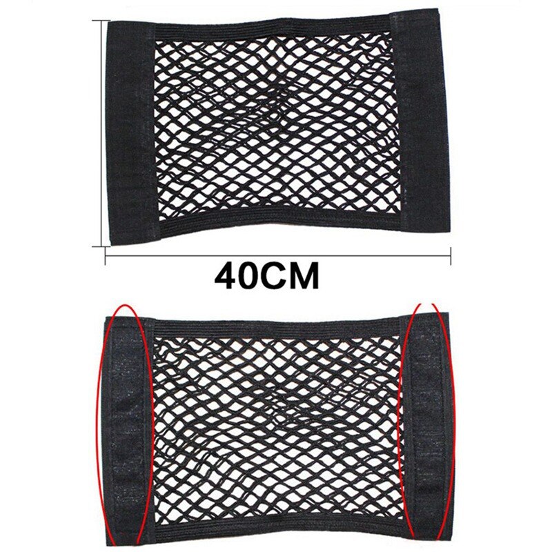 Auto Kofferbak Rugleuning Elastische Bagagenet Auto Styling Mesh Opbergtas Pocket Organizer Bag Geïnstalleerd Achter De Stoel