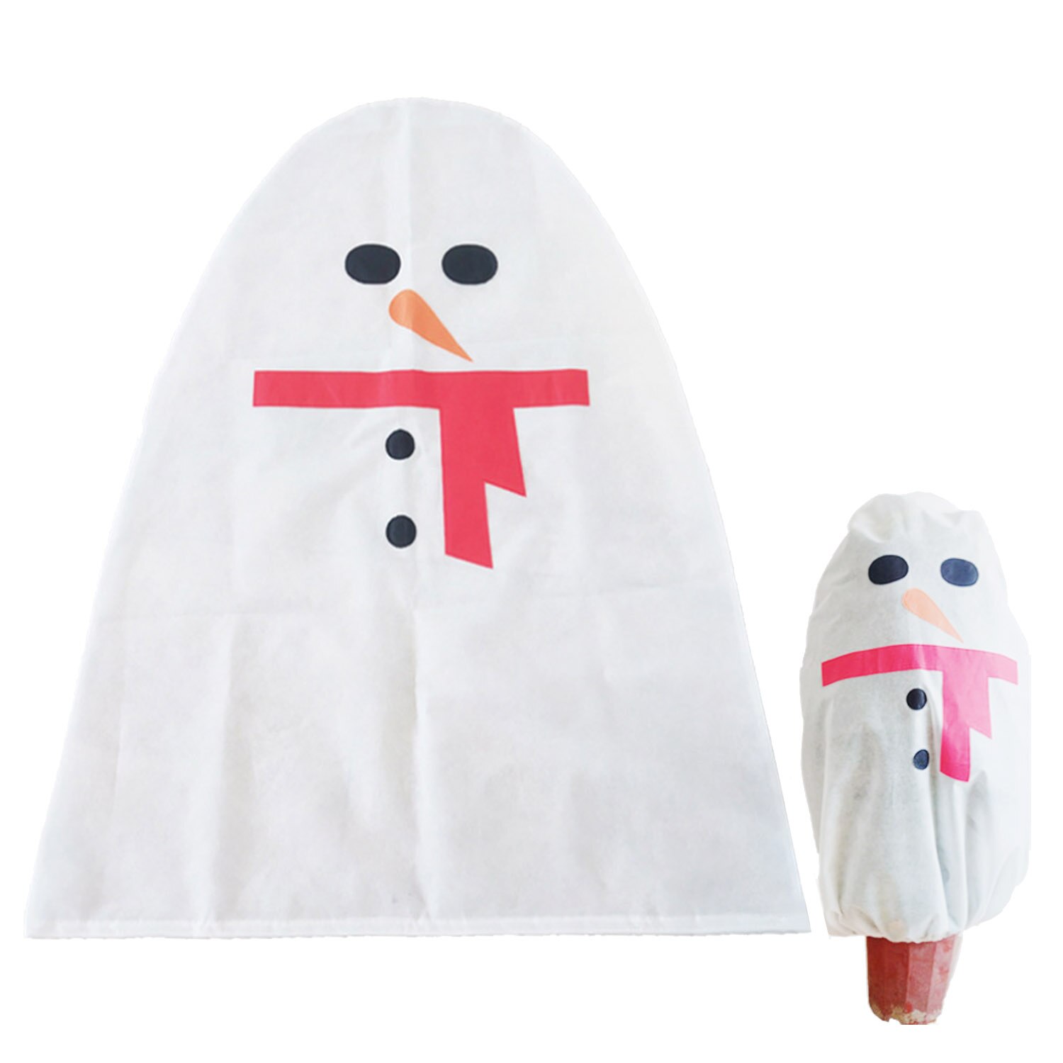 Behogar Cartoon Winter Warm Kerstboom Cover Plant Wrap Deken Freeze Bescherming Protector voor Koud Weer 90x103 cm: Bruin