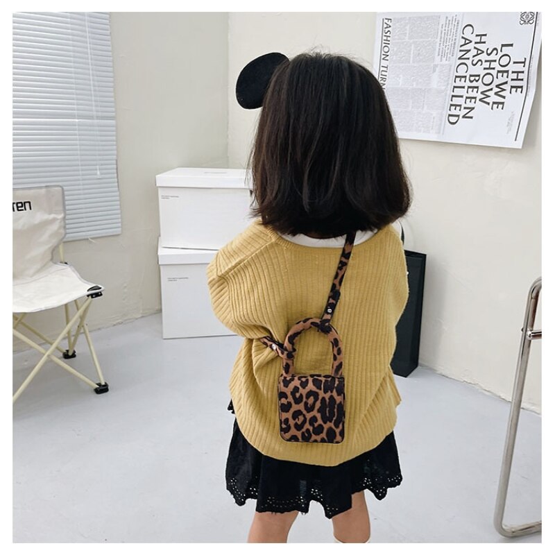 Kinderen Mini Handtassen Tote Leuke Luipaard Crossbody Tassen Voor Kinderen Kleine Coin Wallet Pouch Baby Meisjes Party Purse