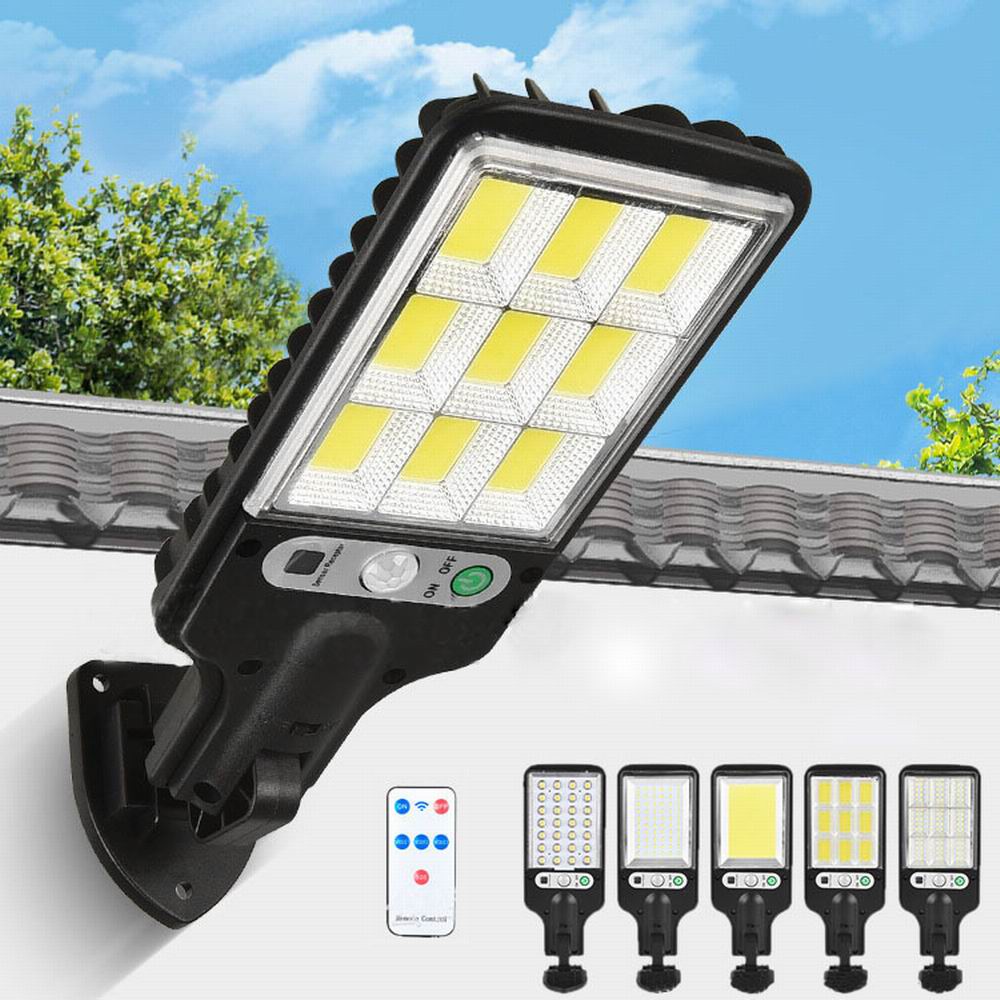 PIR Ip65 100W 200W 300W Solarne lampy ogrodowe Zewnętrzne wodoodporne Led Ogród Solarne lampy Zewnętrzne wodoodporne słoneczne lampy uliczne