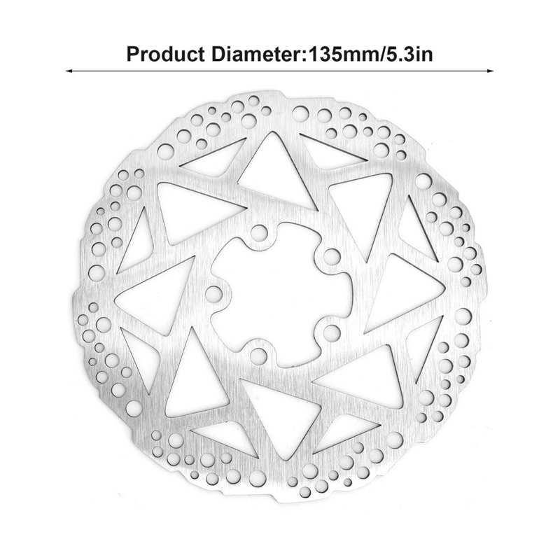 135mm 5 Holes Scooter Brake Rotor Stainless Steel Brake Disc for Xiaomi PRO/PRO2 Electric Scooter Disc Brake Plate