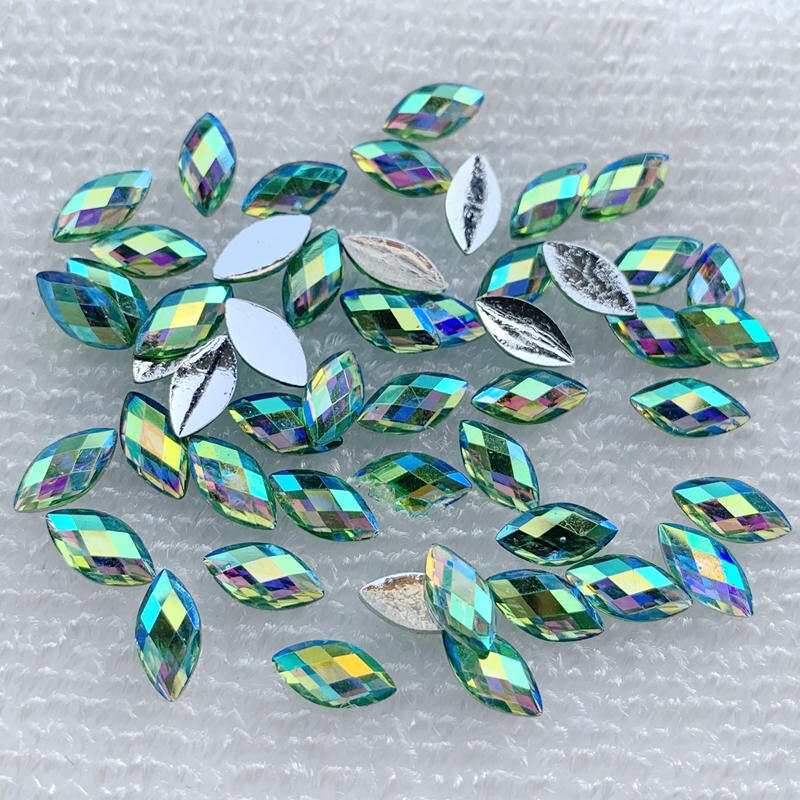 120 Stuks Paard Eye/Resin Strass Ab Kristal Is Gebruikt Als Accessoires Voor Kleding Tas Handwerk Decoratie En Nail art: B036.