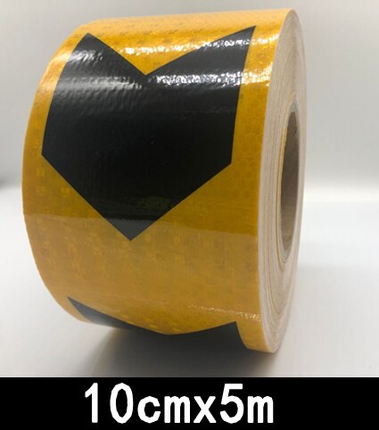 10 pulgadas de largo,: 10cmx5m yelow