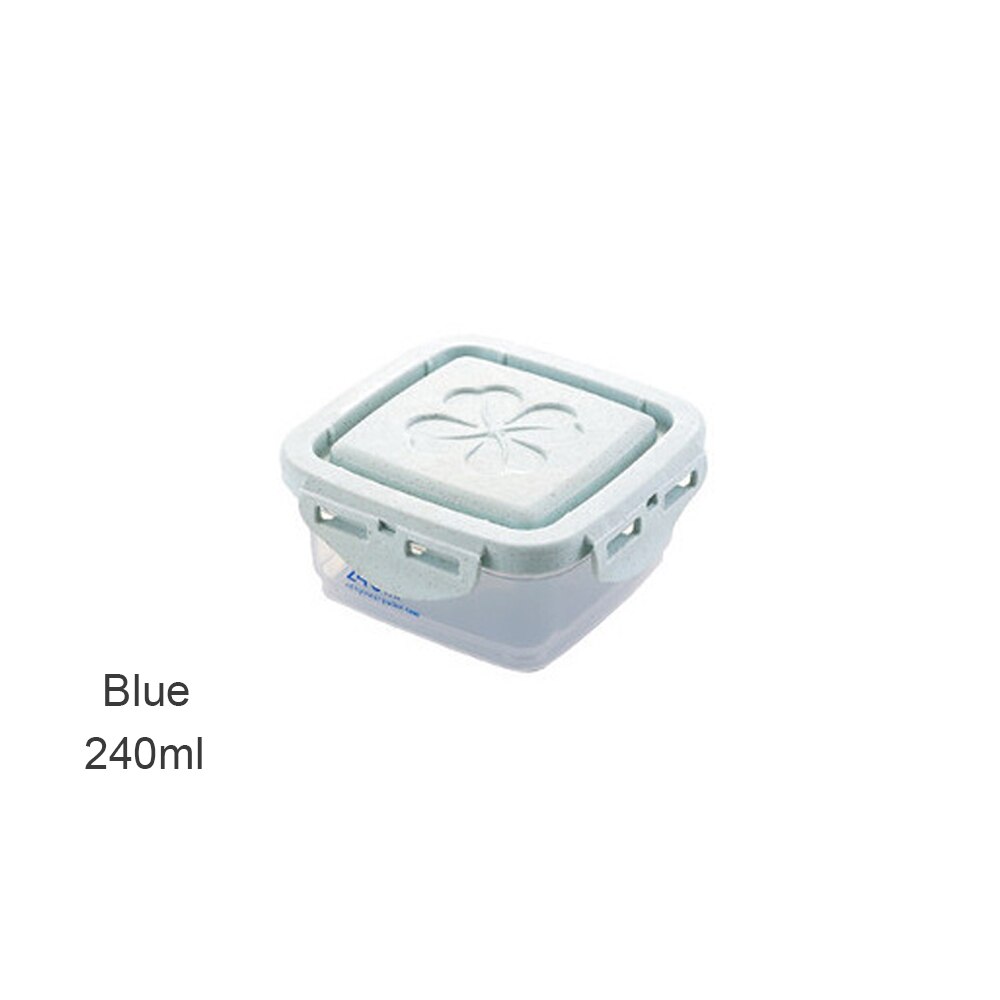Plast korn dispenser opbevaringsboks køkken mad korn ris beholder bærbar organisator korn opbevaring dåser 15 x 7.5 x 29.5cm: Blå 240ml