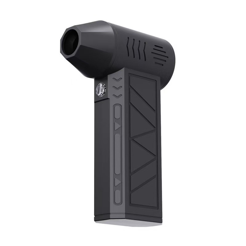 Ventilador Turbo Jet de 130000 RPM, soplador de aire portátil, Mini herramienta eléctrica con pantalla LED de alimentación para coche, PC, barbacoa de pelo de mascotas ​: Marrón