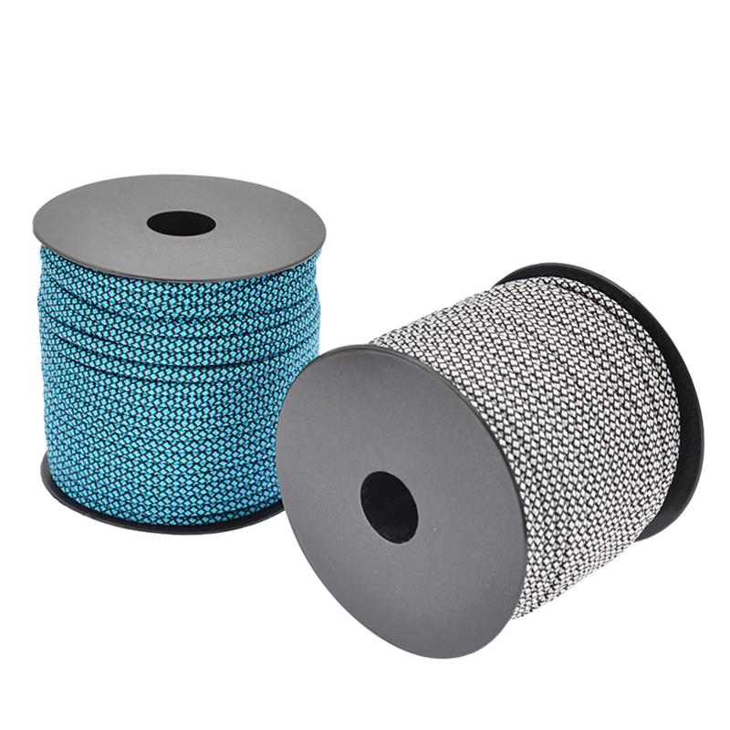 Keep Diving 50M Paracord Rope Dragging Parks Backyard Climbing Tenting Skydiving Parachute Cord Umbrella Strap Bundle Red Black