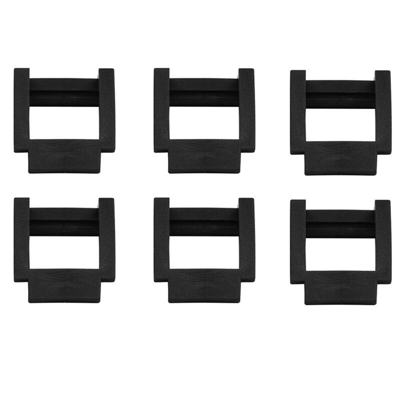 6Pcs Pcie Riser Clip Lock Mijnbouw Pcie Riser 1X Retainer Verticale Mount Locker Pci-E X1 Houder Voor Mijnwerker: Black