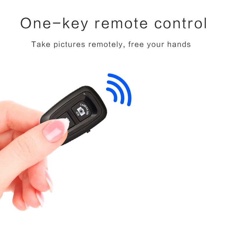 TikTok-afstandsbediening, BT Handsfree app Page Turner, Oplaadbare Camera Video-opname Remote TikTok Scrolling Ring Clicker voor Telefoon (Zwart