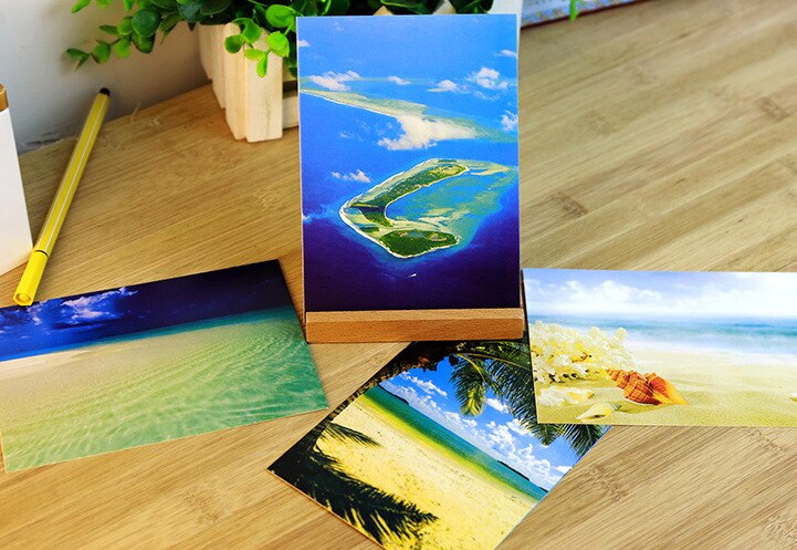 30 fogli/lotto fai un viaggio in cartolina/biglietto d'auguri/desiderare carta/regalo di moda