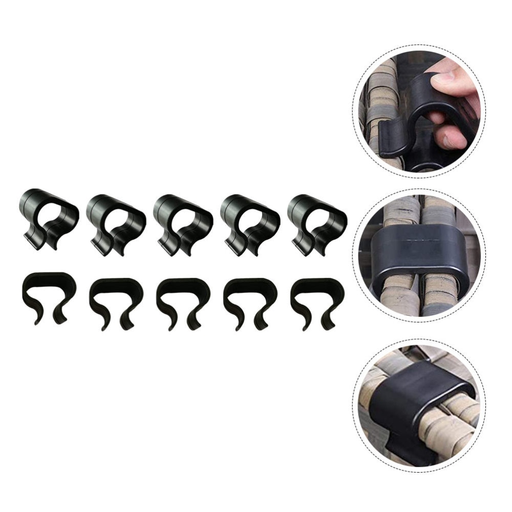 10pcs Outdoor Patio Wicker Furniture Alignment Clips Rattan Chair Fastener Clips