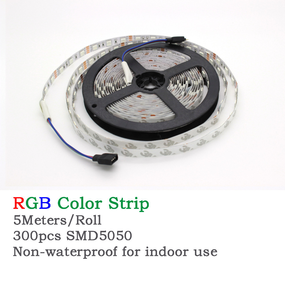 LAIMAIK LED Strip 5 M 300Led 5050SMD Led Tape RGB Wit Warm wit Geel Rood Groen Blauwe Flexibele Led 12 V Decoratie Lampen