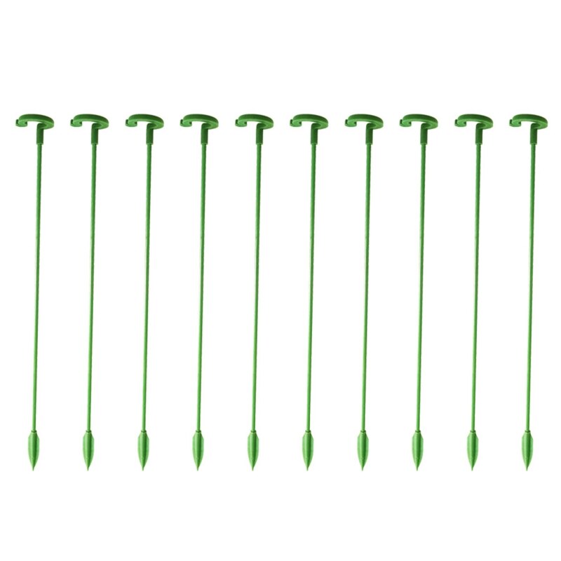 HX5F Plants Support Rods 10 Pcs Garden Bonsai Bracket Stake Single Stem Shrub Holder for Indoor Outdoo Garden Flower Potted Rod