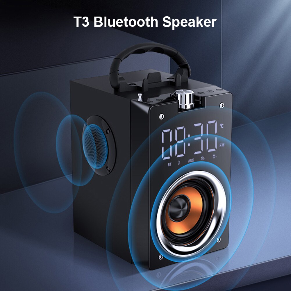 Super Bass Bluetooth Speakers Portable Column High Power 3D Stereo Subwoofer Music Center Support AUX TF FM Radio HIFI BoomBox