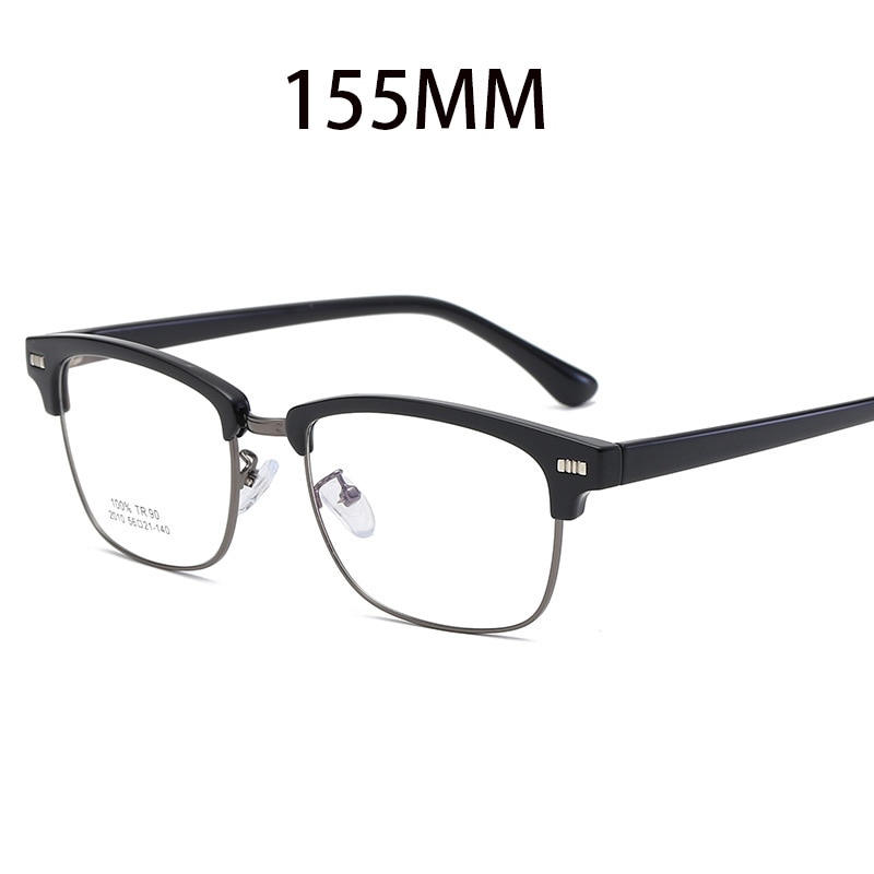 Vazrobe 155mm Oversized Eyeglasses Frame Male Glasses Men TR90 Semi Rimless Spectacles for Prescription Optical Wide Face