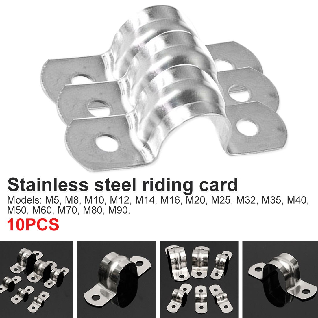 Stainless Steel clip Saddle Clamp Stainless Steel Saddle Pipe Saddle clip Pipe clip Plumbing Pipe clip Pipe Saddle Clip Brackets