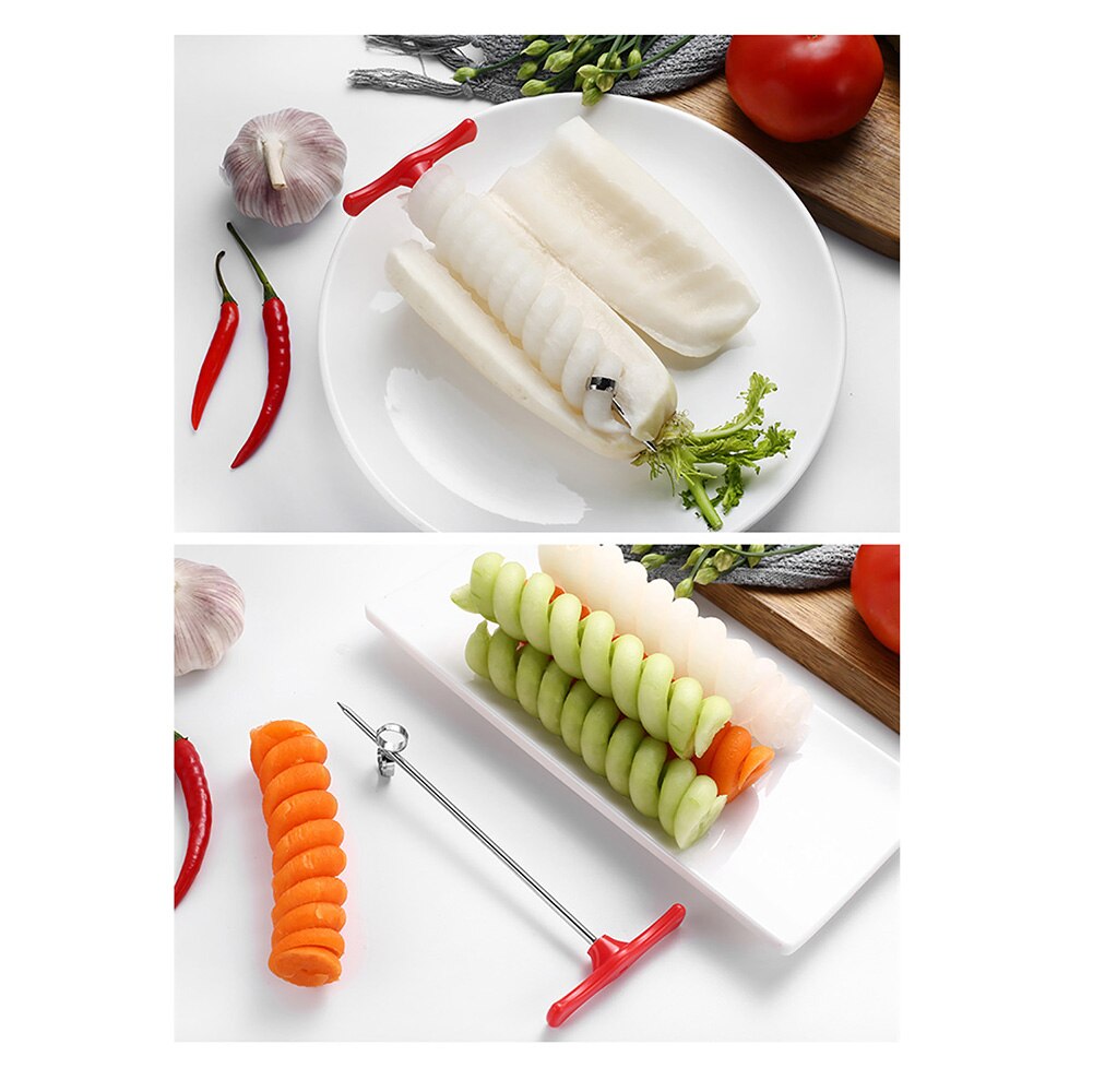 Plantaardige Spiral Aardappel Wortel Komkommer Salade Chopper Slicer Cutter Keuken Tool Duurzaam Creatieve Groenten Fruit Spiral Cutter