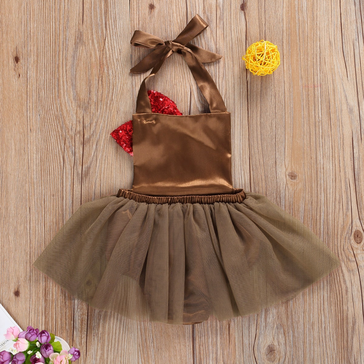 0-18M das Erntedankfest Schild Baby Mädchen Jungen Strampler Kleid Türkei Druck ärmellos Gürtel Pailletten Spitze Ballettröckchen Overall