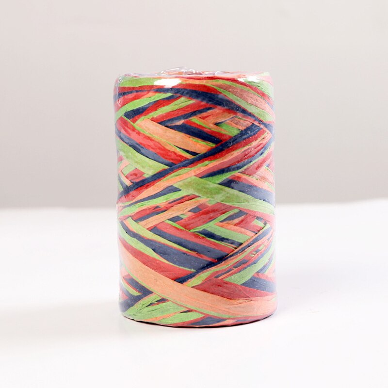 80Meter Colorful Natural Raffia Straw Yarn Ribbon For Wrapping Box Bouquet Decor Baking Box Packing Party Candy Rope: 3