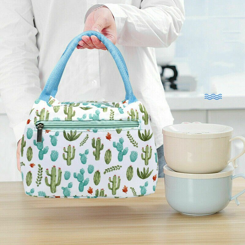 pranzo Borsa più fresco Tote scatola isolata portatile tela termica contenitore per alimenti freddi scuola picnic per uomo donna bambini Lunchbox da viaggio