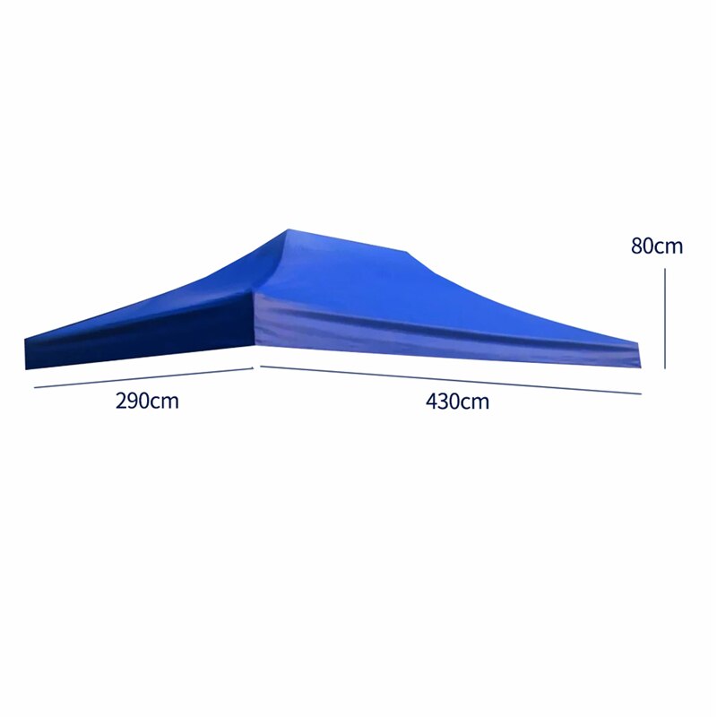 1pcs Tents Top Outdoor Marquee Shade Replacement Red/Blue Fabric 3*4.5m Cover Market Gazebo Garden Canopy Tent Accessories Tarps: Blue