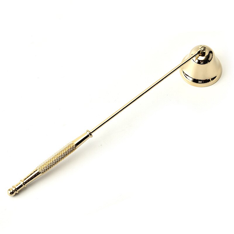 Candelabro de acero inoxidable sin humo para el hogar, Kit de herramientas para apagar velas, accesorios para velas: gold
