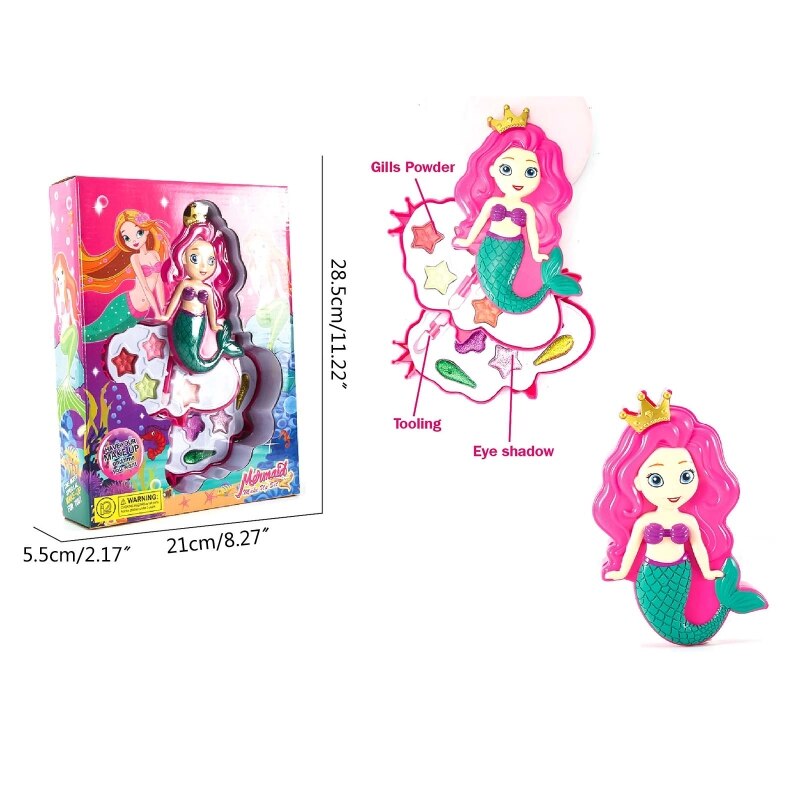 Miniatur-kompaktkoffer, rollenspiel-machen-hoch-spielzeug, kosmetik-schönheitsset für Teenager-mädchen: Mm-dl