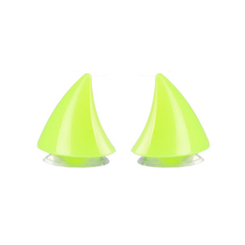 2pcs Universal Helmet Cat Ears Decoration Moto Electric Car Driving Styling Cute Cat Ears Stickers Decor Helmet Accessories: Gold