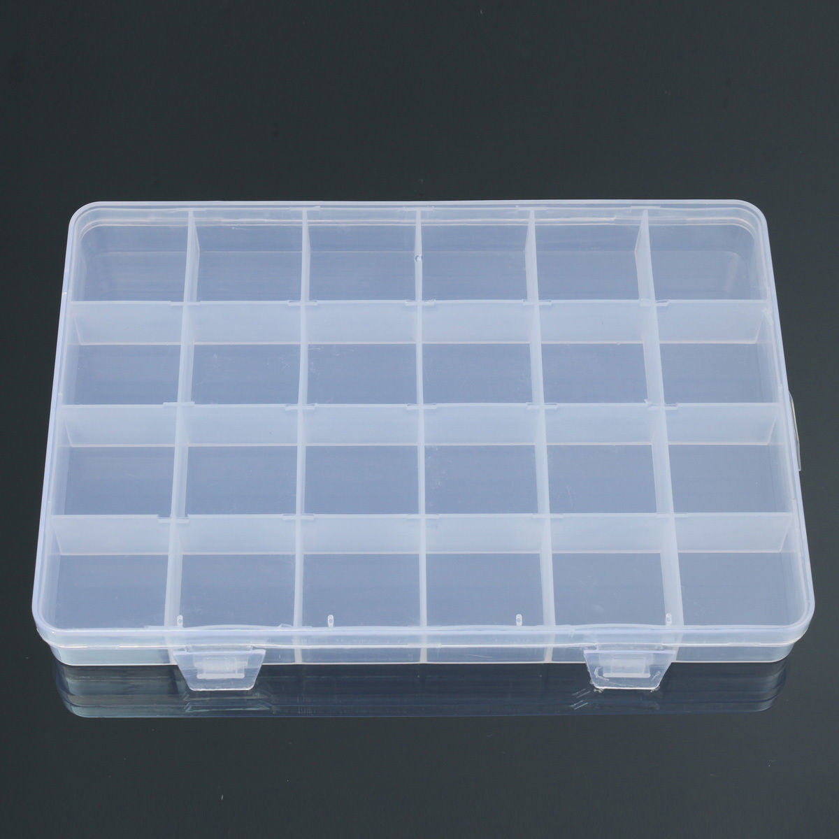 24 vakken Plastic Box Case Sieraden Bead Opslag Container Craft Organizer
